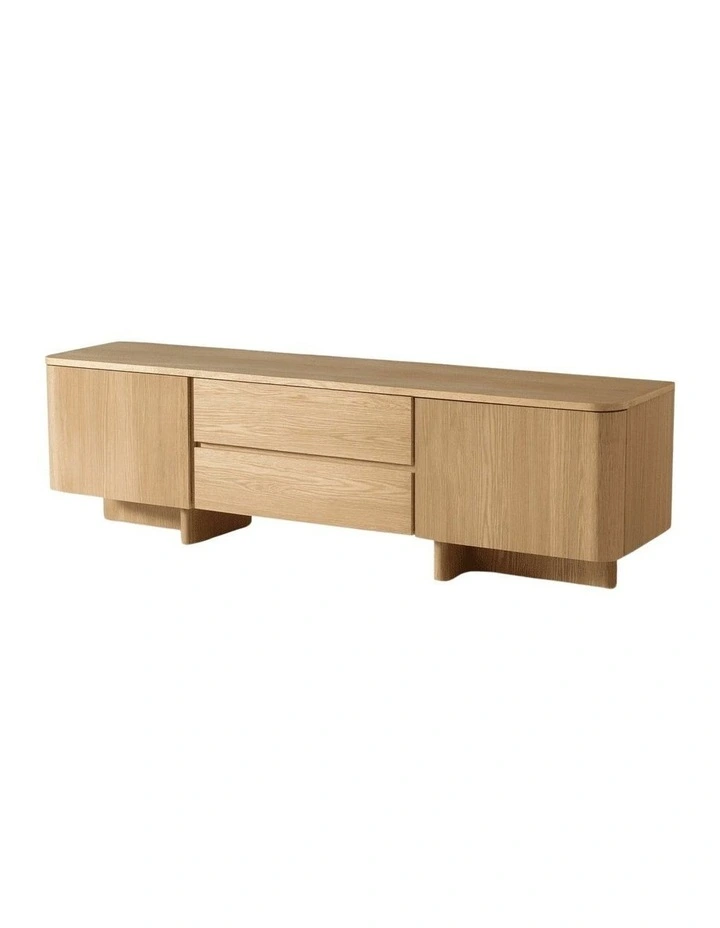 Kiama 1.8m 2 Door Entertainment Lowline Natural Ash image 2