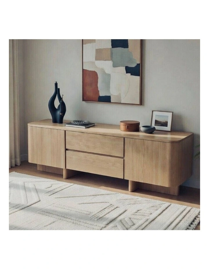 Kiama 1.8m 2 Door Entertainment Lowline Natural Ash image 3