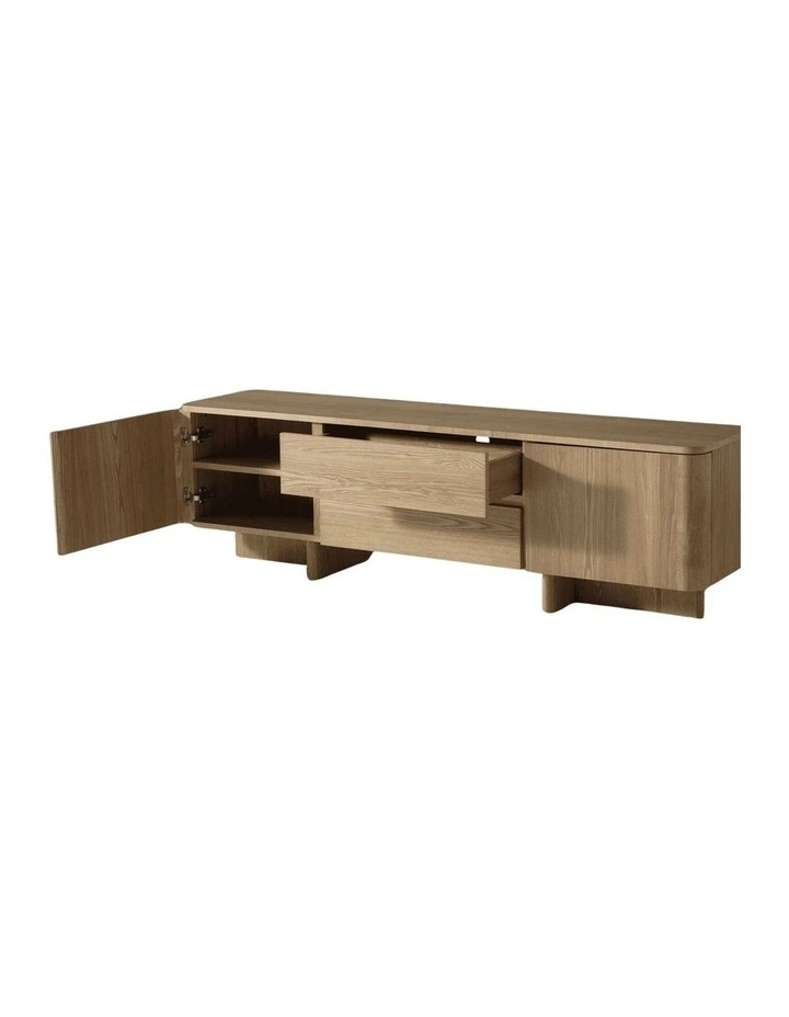 Kiama 1.8m 2 Door Entertainment Lowline Natural Ash image 6