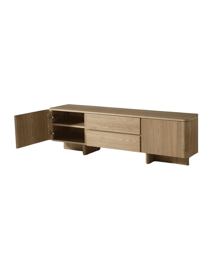 Kiama 1.8m 2 Door Entertainment Lowline Natural Ash image 7
