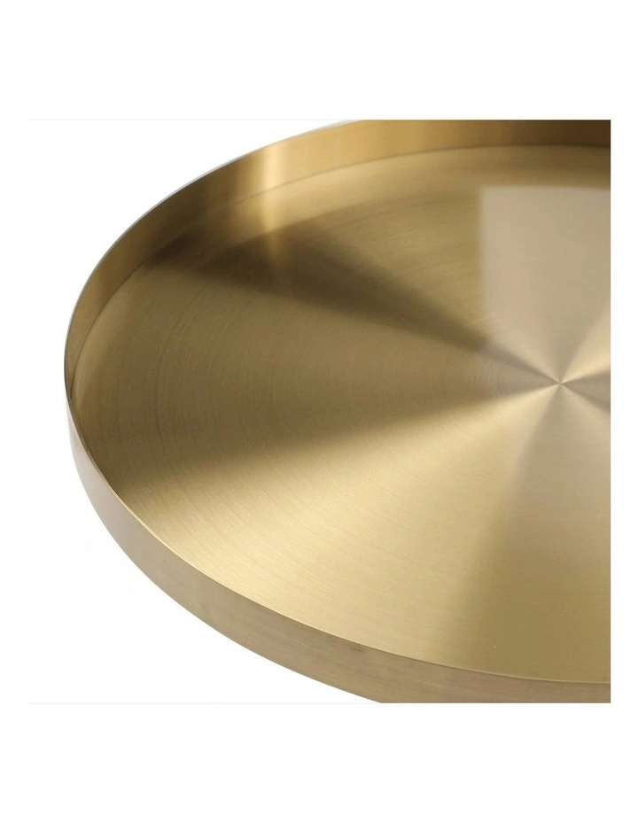 Lloyd Round Coffee Table Brushed Gold & Black image 5