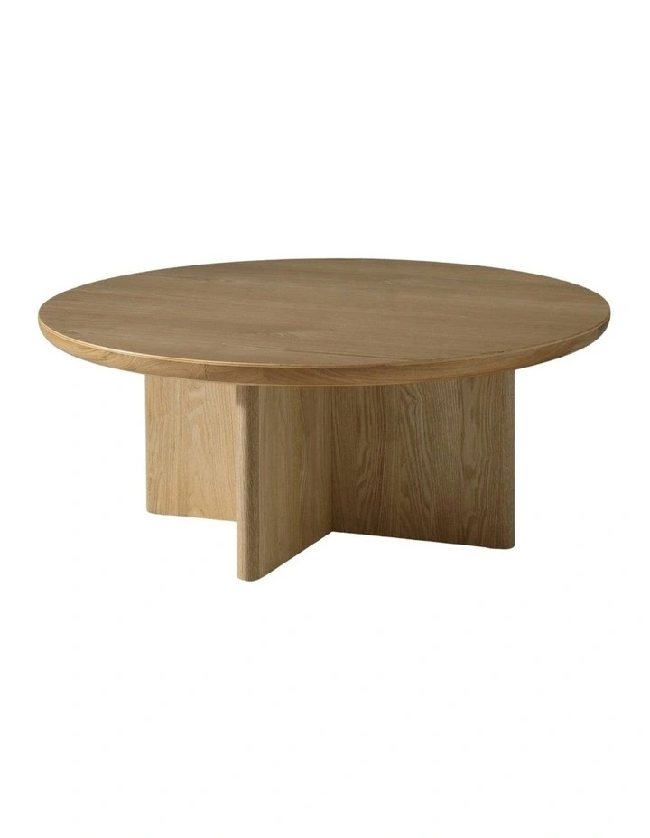 Kiama Round 100cm Coffee Table Natural Ash image 4