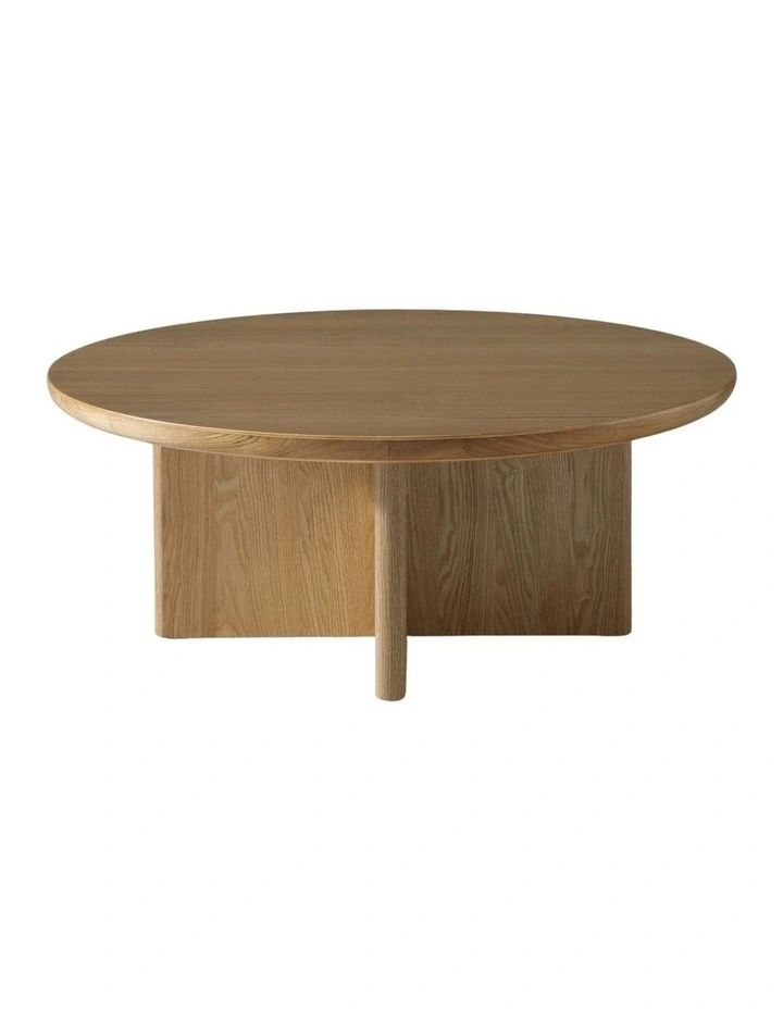 Kiama Round 100cm Coffee Table Natural Ash image 7