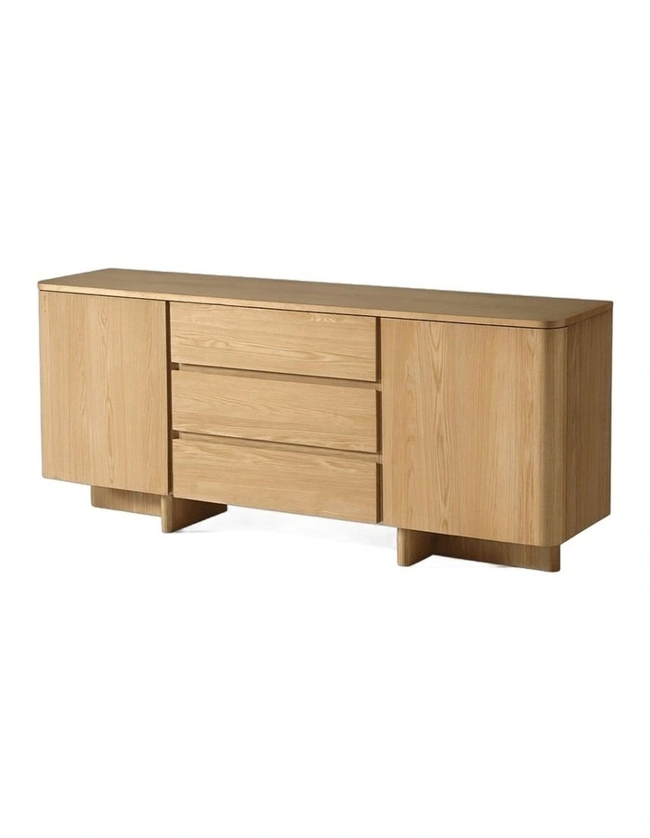 Kiama 1.8m 2 Door 3 Drawer Buffet Natural Ash image 1