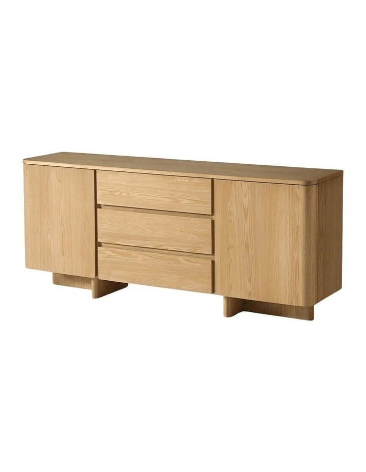 Kiama 1.8m 2 Door 3 Drawer Buffet Natural Ash image 2