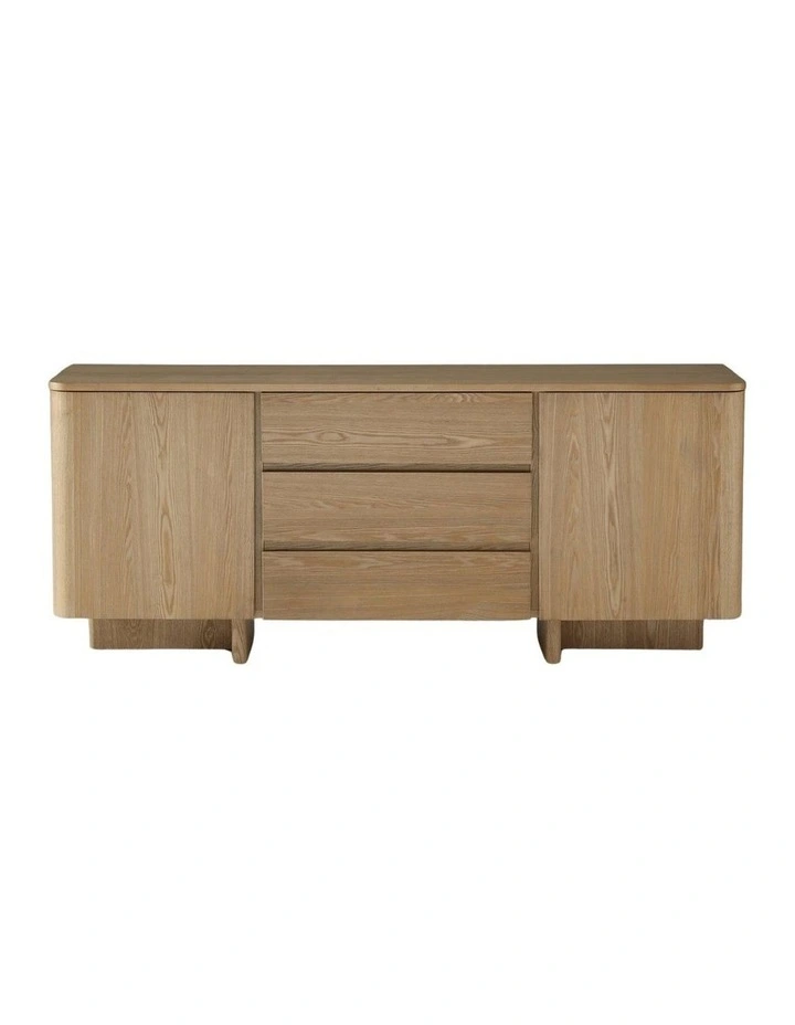 Kiama 1.8m 2 Door 3 Drawer Buffet Natural Ash image 7
