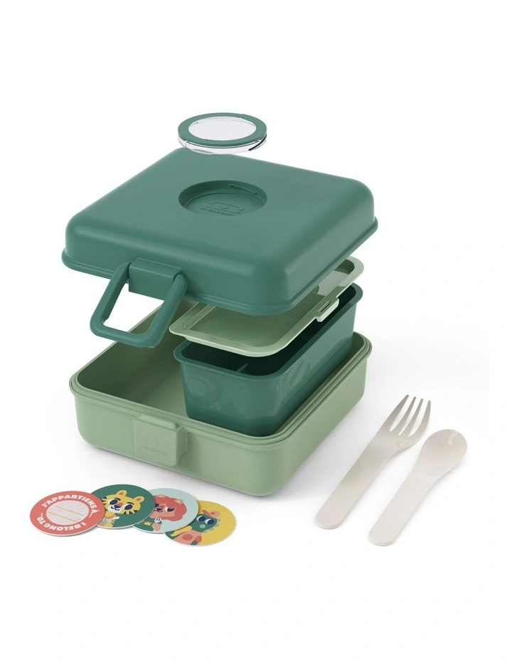 Monbento Mb Sandwich Lunch Box Snacky - Green Forest image 2
