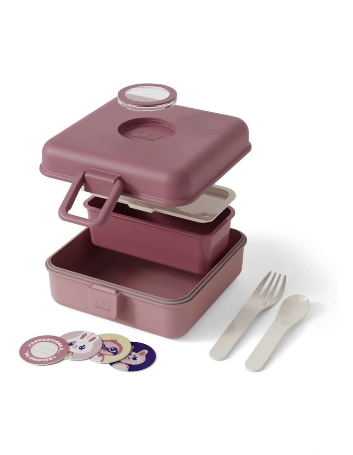 Monbento Mb Sandwich Lunch Box Snacky - Pink Blush image 4
