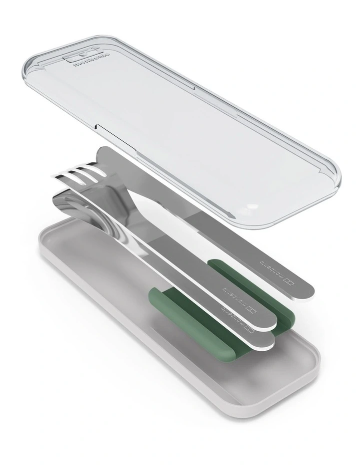 Monbento Mb Slim Box - Trio Knife - Green Natural image 2