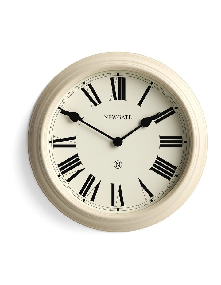 Newgate Notting Hill Wall Clock-Vanilla Cream image 1
