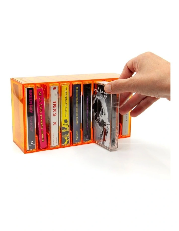 We Are Rewind Tape Storage Rack - Orange image 4