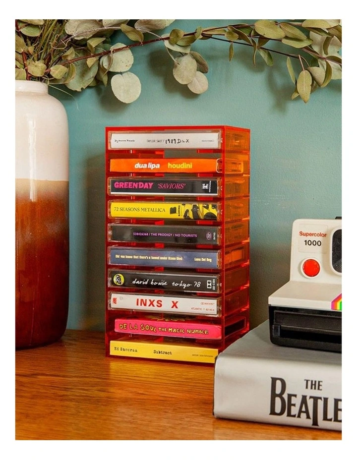We Are Rewind Tape Storage Rack - Orange image 6