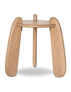 Bowen Indoor Round Timber Side Table
