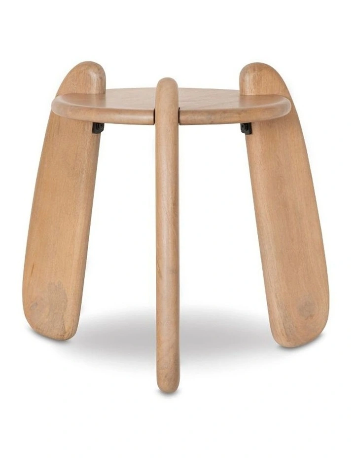 Bowen Indoor Round Timber Side Table image 2