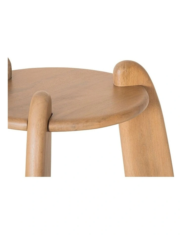 Bowen Indoor Round Timber Side Table image 3