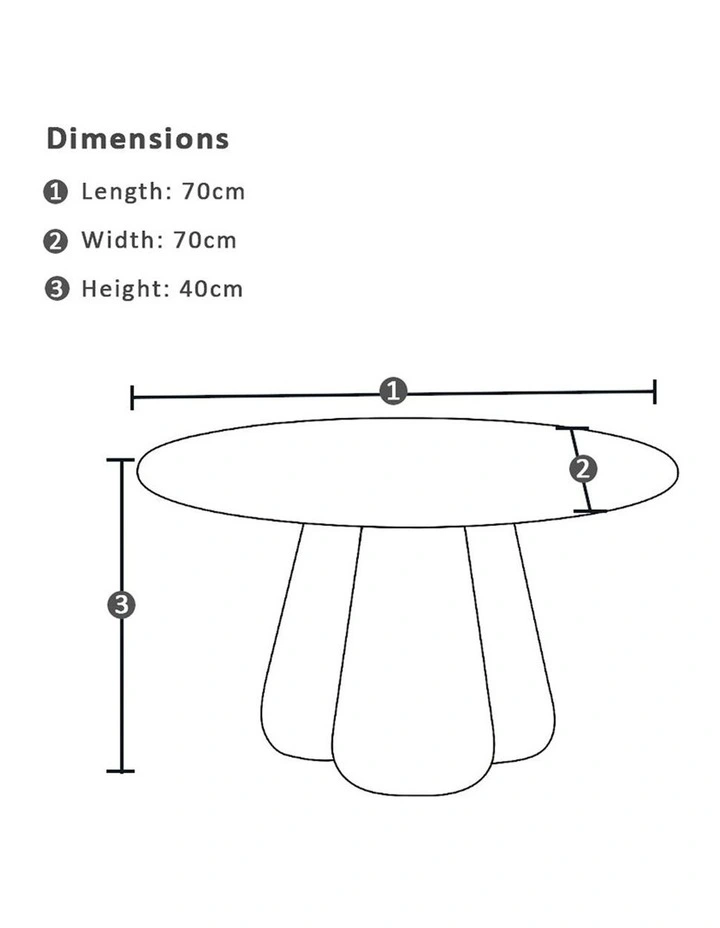Moreton Indoor Concrete Plaster Coffee Table image 5