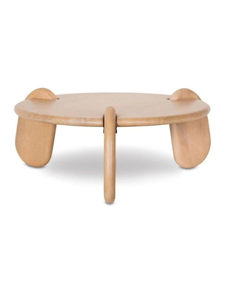 Bowen Indoor Round Timber Coffee Table image 2