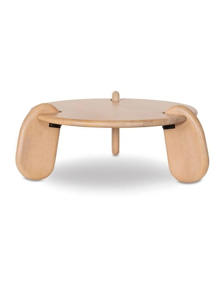 Bowen Indoor Round Timber Coffee Table image 3
