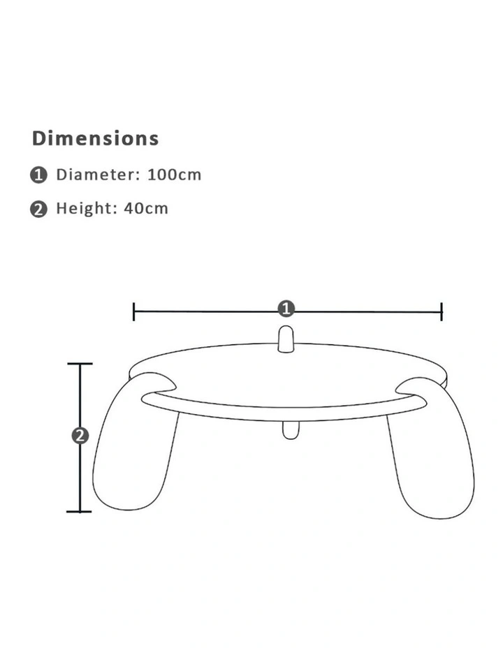 Bowen Indoor Round Timber Coffee Table image 4