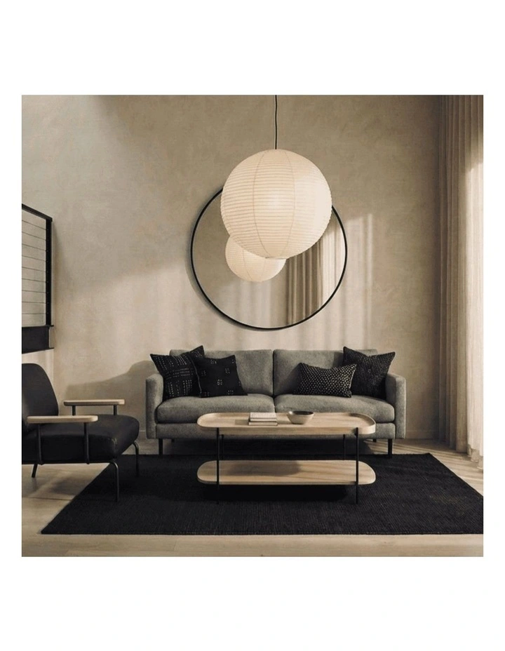 Cleo 120cm Rectangle Coffee Table Natural Ash & Black Leg image 4