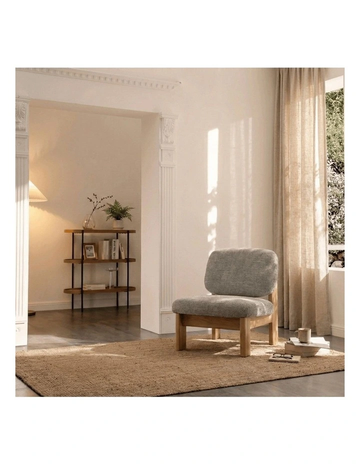 Cleo 3 Tier 90cm x 98cm Bookshelf Natural Ash & Black image 4