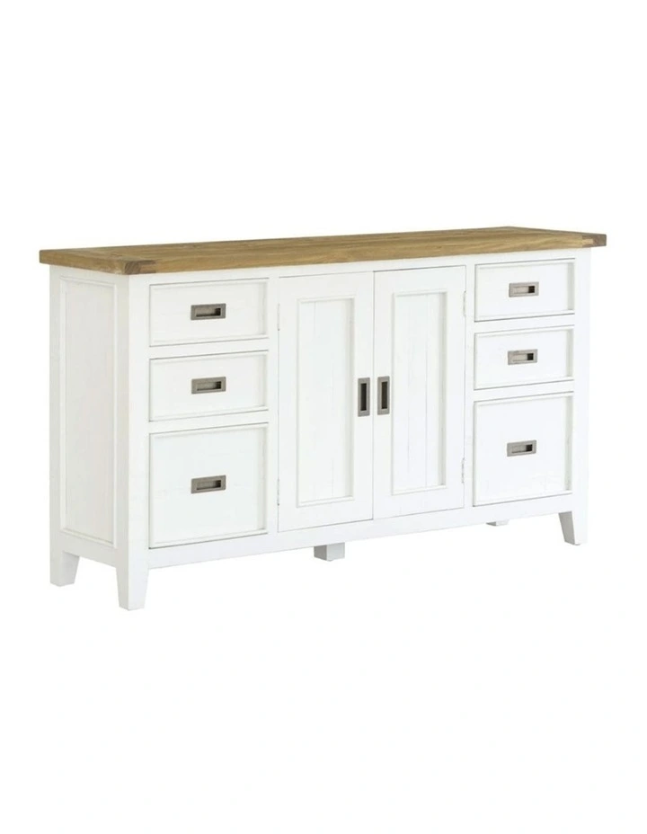 Leura Belle Buffet Sideboard in Brushed with Natural Timber Top image 1