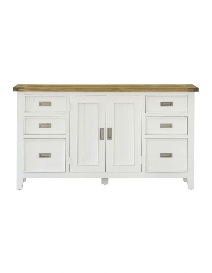 Leura Belle Buffet Sideboard in Brushed with Natural Timber Top image 2