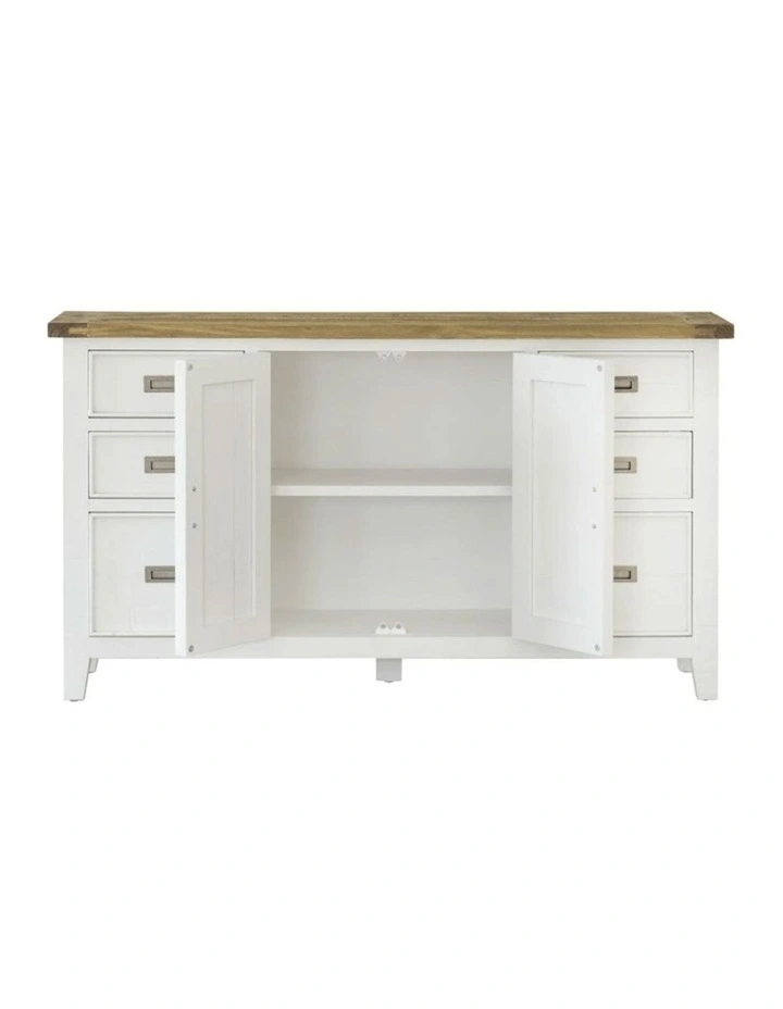 Leura Belle Buffet Sideboard in Brushed with Natural Timber Top image 3
