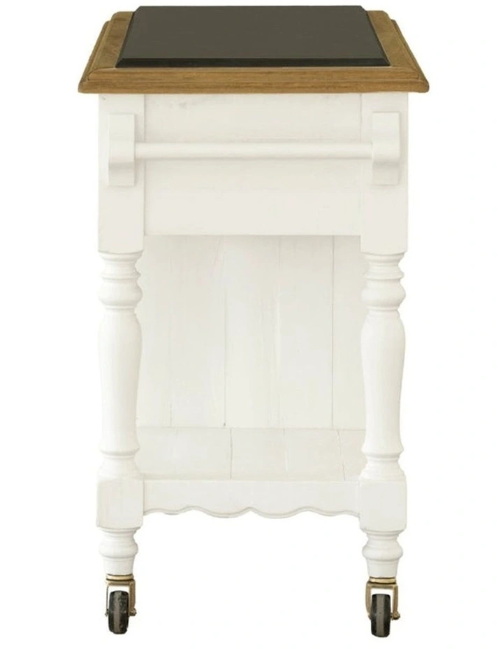Leura Belle Kitchen Island Bench in Brushed with Natural Timber Top image 7