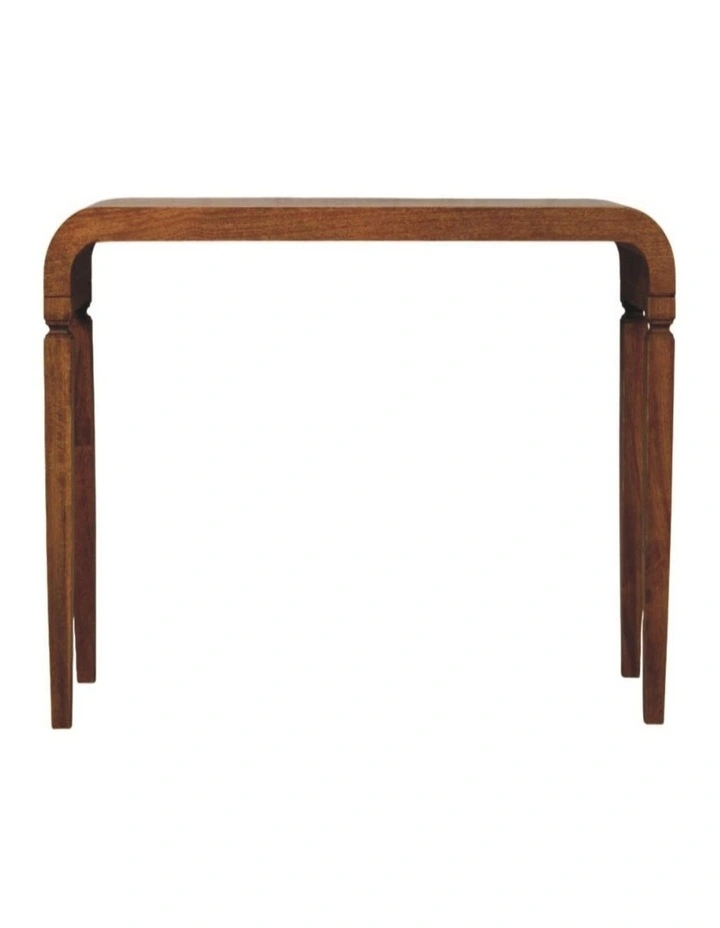 Artisan Furniture Solid Wood Arcus Console Table, Beige image 1