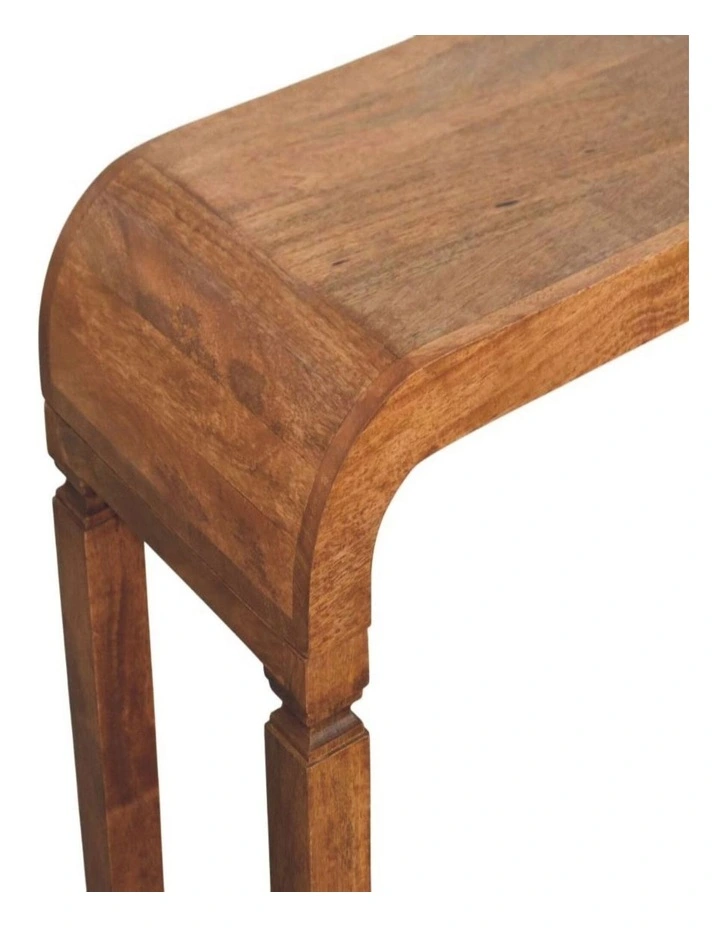 Artisan Furniture Solid Wood Arcus Console Table, Beige image 3