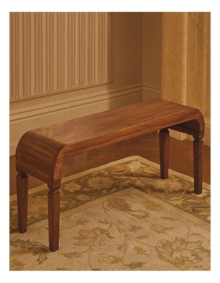 Artisan Furniture Solid Wood Arcus Coffee Table, Beige image 2