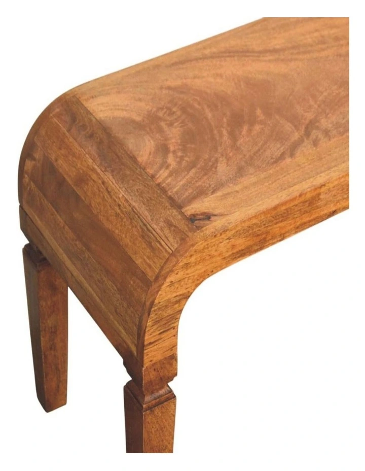 Artisan Furniture Solid Wood Arcus Coffee Table, Beige image 4