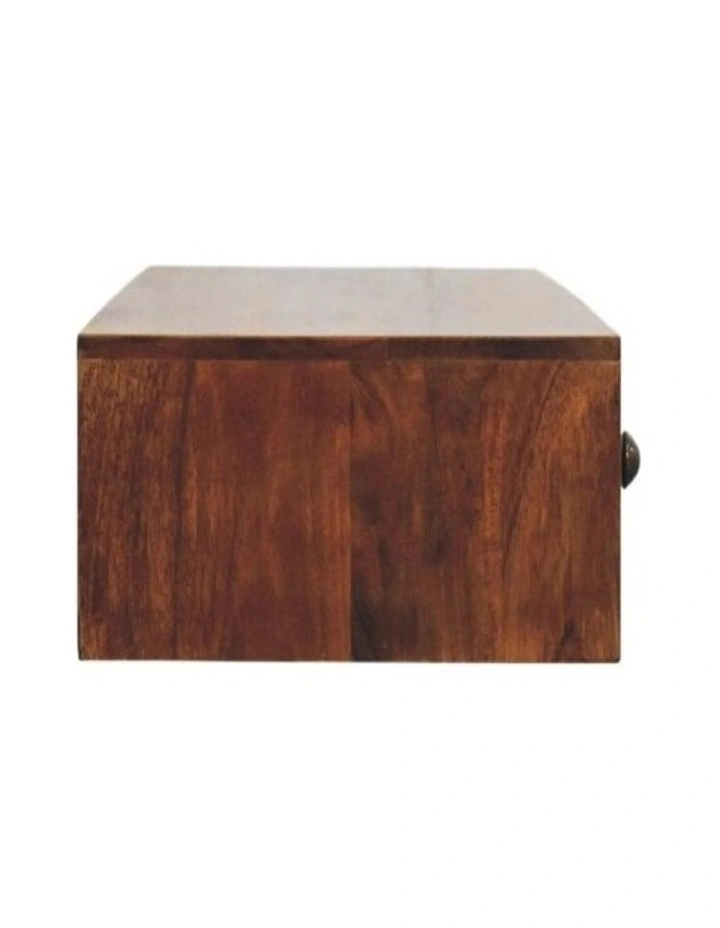 Artisan Furniture Solid Wood Roasted Almond Slim Console, 2 Drawers, Brown image 6