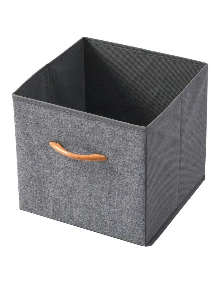 Kicho Fabric Storage Box 30x30x29cm in Grey image 1