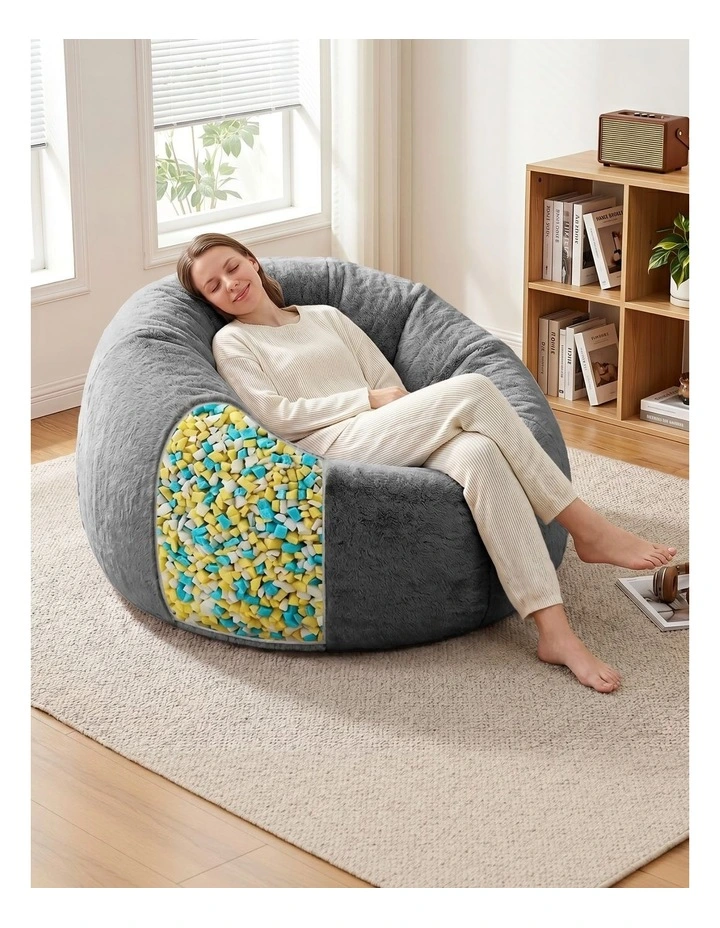 Artiss 15lbs (6.6KG) Shredded Memory Foam Bean Bag Filler for Bean Bag Chair High Density image 7