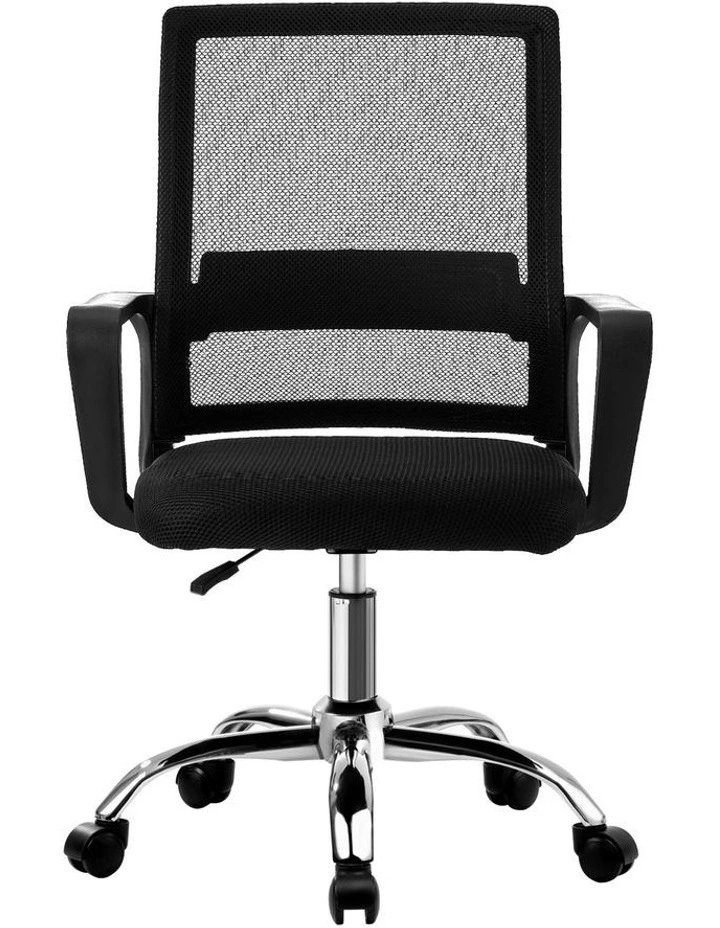 Oikiture Mesh Office Chair Executive Computer Seat Black image 2