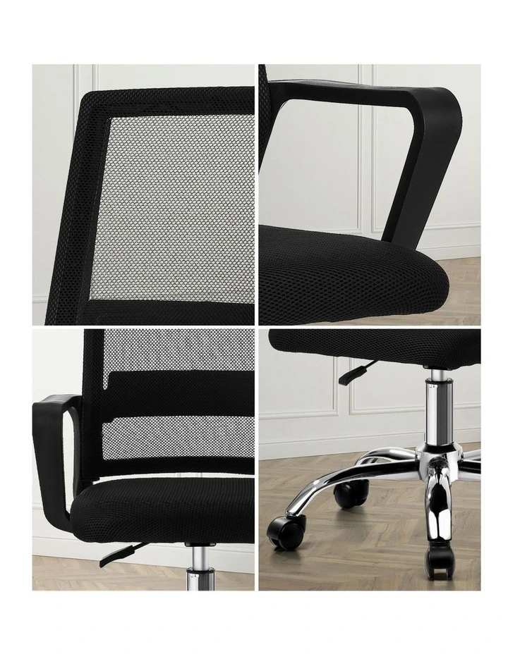 Oikiture Mesh Office Chair Executive Computer Seat Black image 6