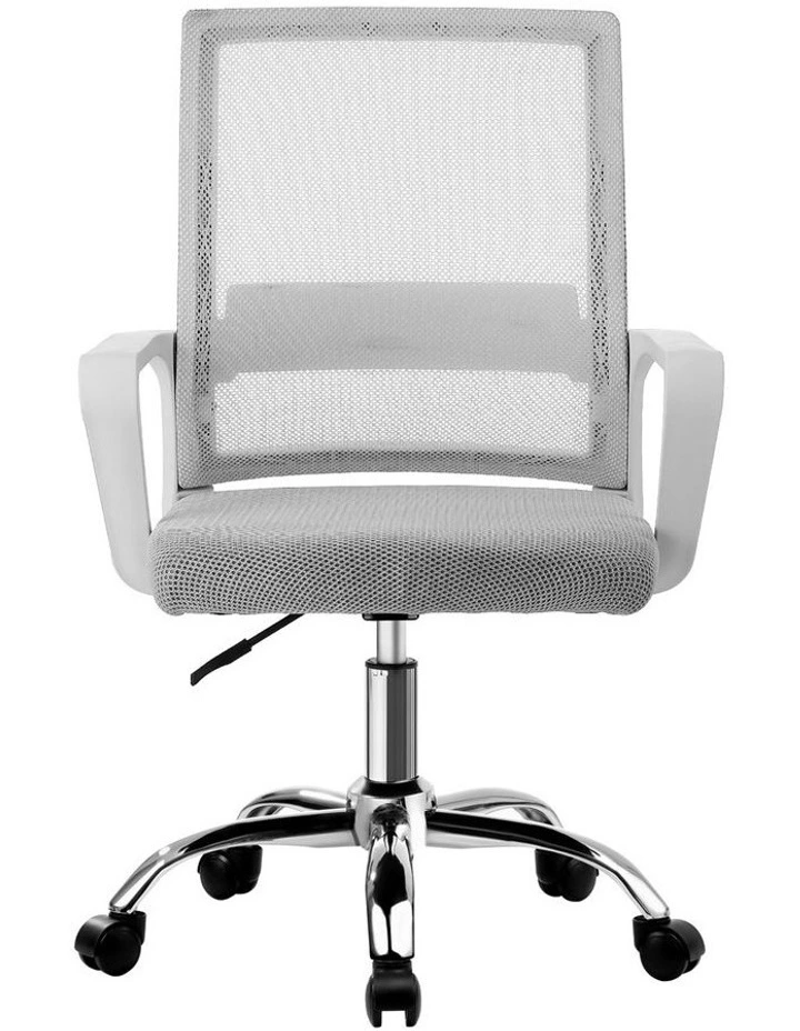 Oikiture Mesh Office Chair Executive Computer Seat White image 2