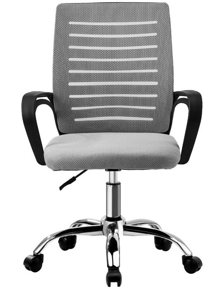 Oikiture Mesh Office Chair Black&Grey image 2