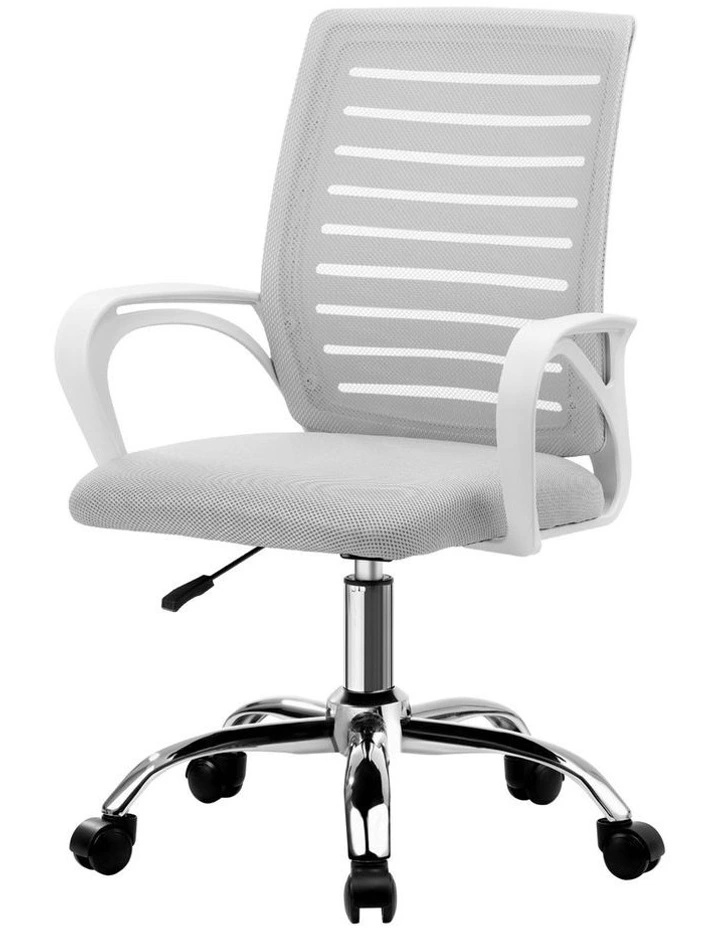 Oikiture Mesh Office Chair White image 1