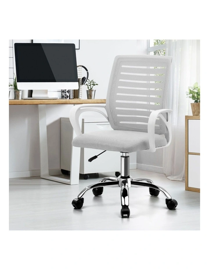 Oikiture Mesh Office Chair White image 4