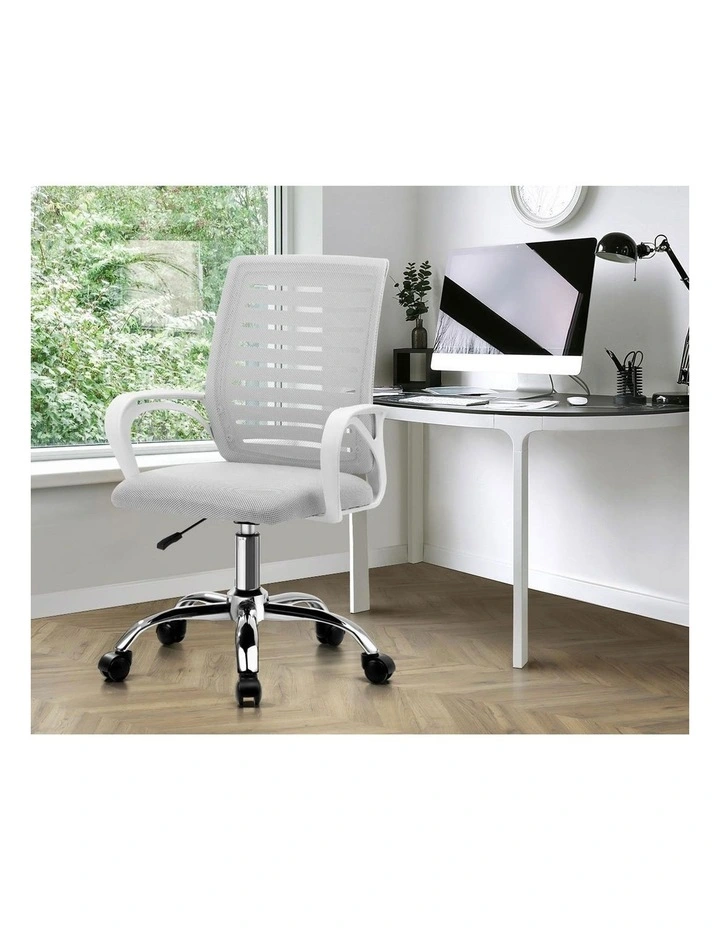 Oikiture Mesh Office Chair White image 6