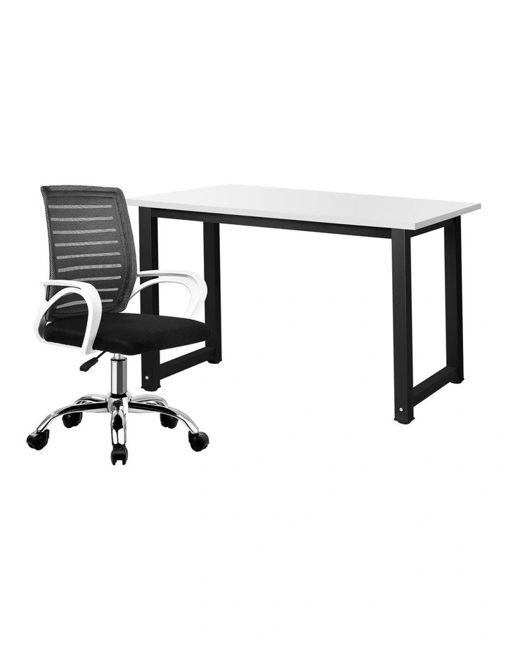 Oikiture Home Office Desk and Chair Set image 1