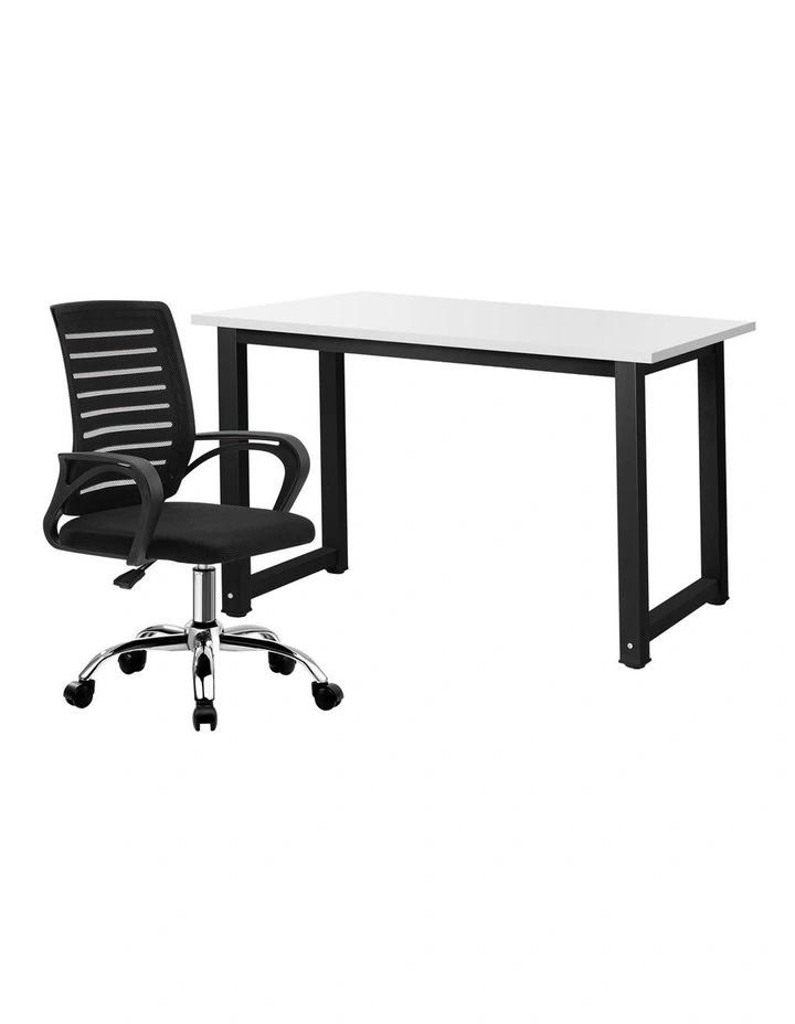 Oikiture Home Office Desk and Chair Set image 1