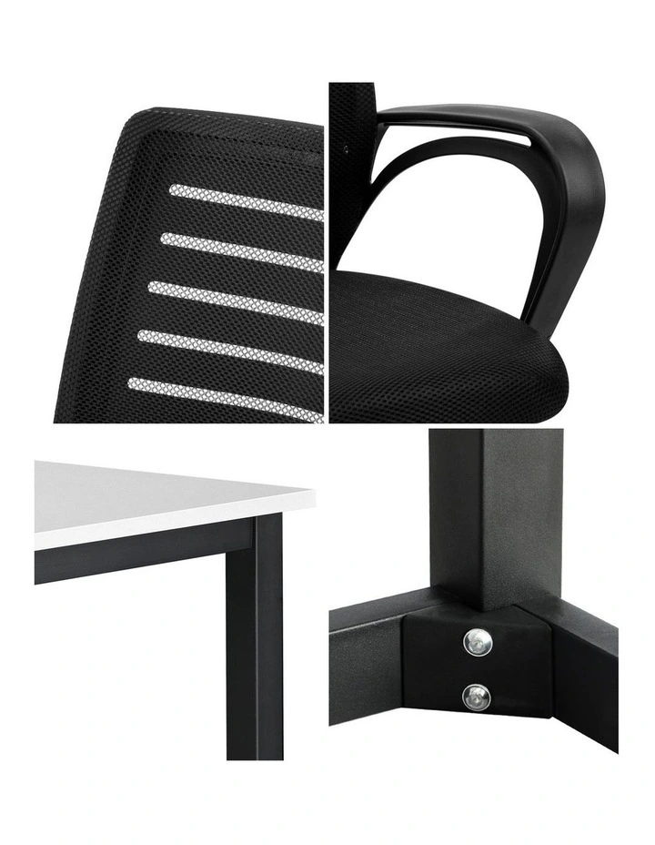 Oikiture Home Office Desk and Chair Set image 6