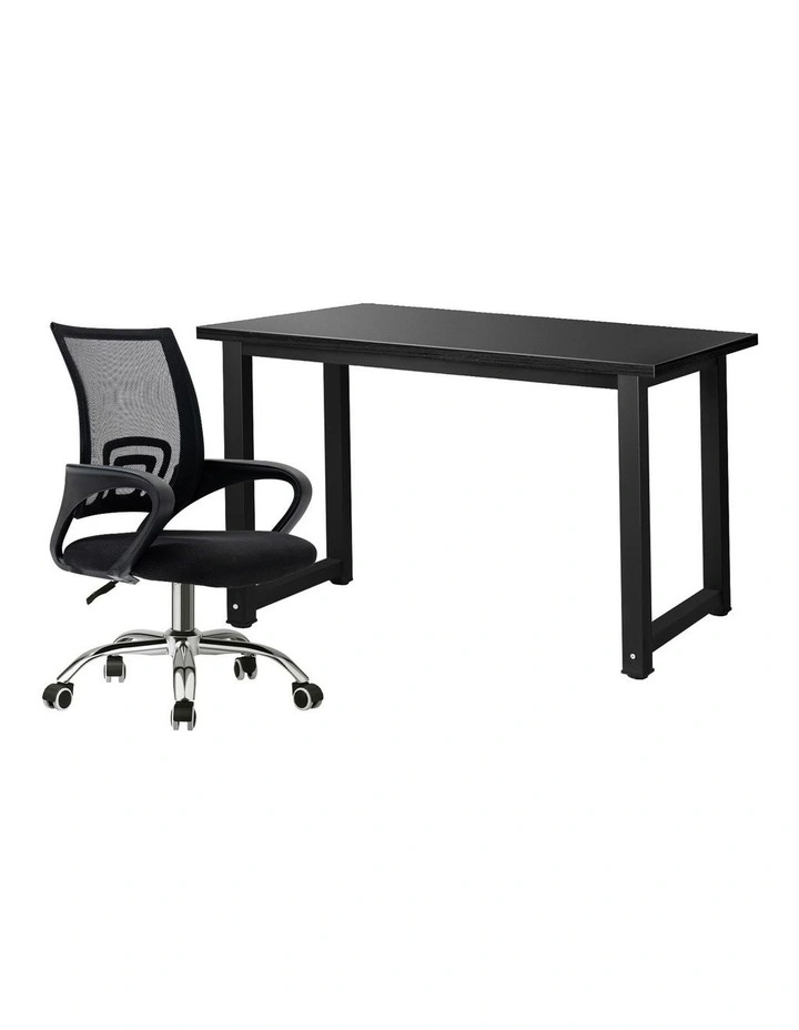 Oikiture Home Office Desk and Chair Set image 1