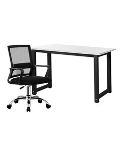 Oikiture Home Office Desk and Chair Set