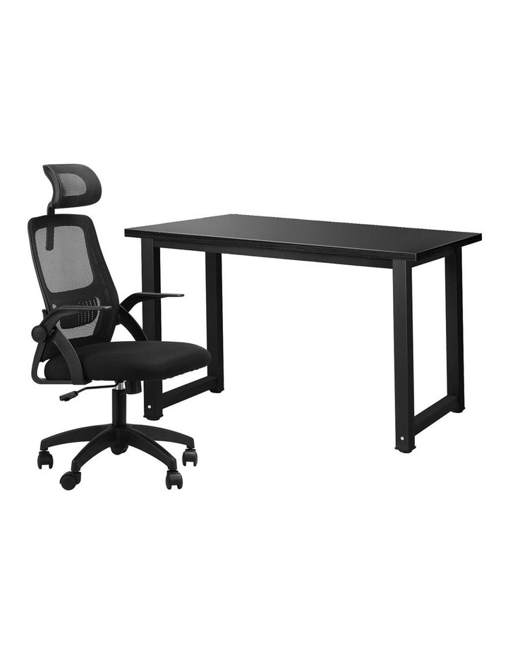 Oikiture Home Office Desk and Chair Set image 1