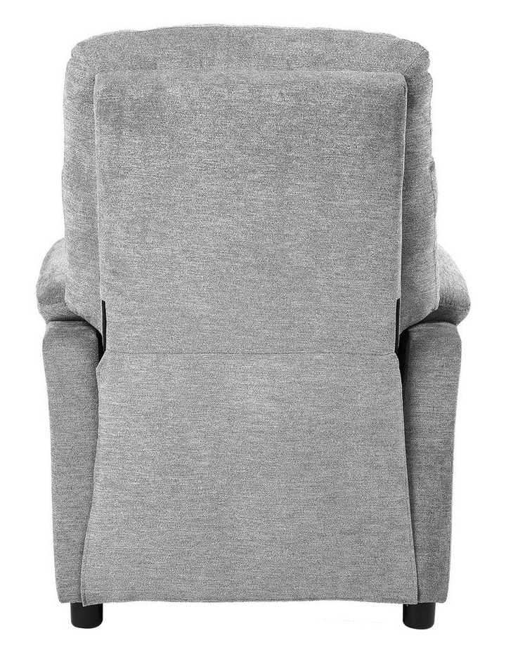Oikiture Recliner Chair Adjustable Fabric Lounge Sofa Armchair Polyester Grey image 7